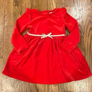 Oshkosh B’gosh red velvet dress, 2T